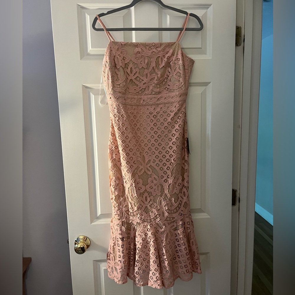 Lulu's Blush Lace Dress